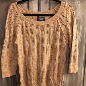 Tan patterned sweater